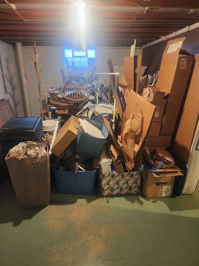 Roll-off dumpster container at job site for Cleanout Dumpster Rental in North El Monte